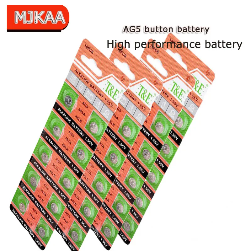 Поставщик продает дешевые 200 шт. 1 55 V AG5 AG 5 G5 393A LR48 LR754 15193 D309 399 RW28 Кнопка Батарея для