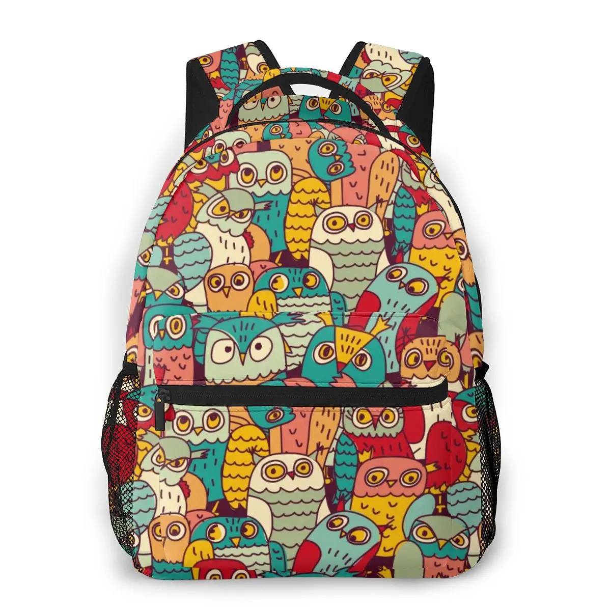 Рюкзак OLN Женский сумка на плечо для девочек-подростков с забавными совами