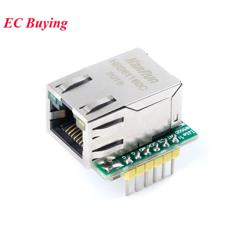 USR-ES1 W5500 SPI к сетевому модулю локальной сети Ethernet TCP IP 51 STM32 интерфейс 3 В 5 для Arduino