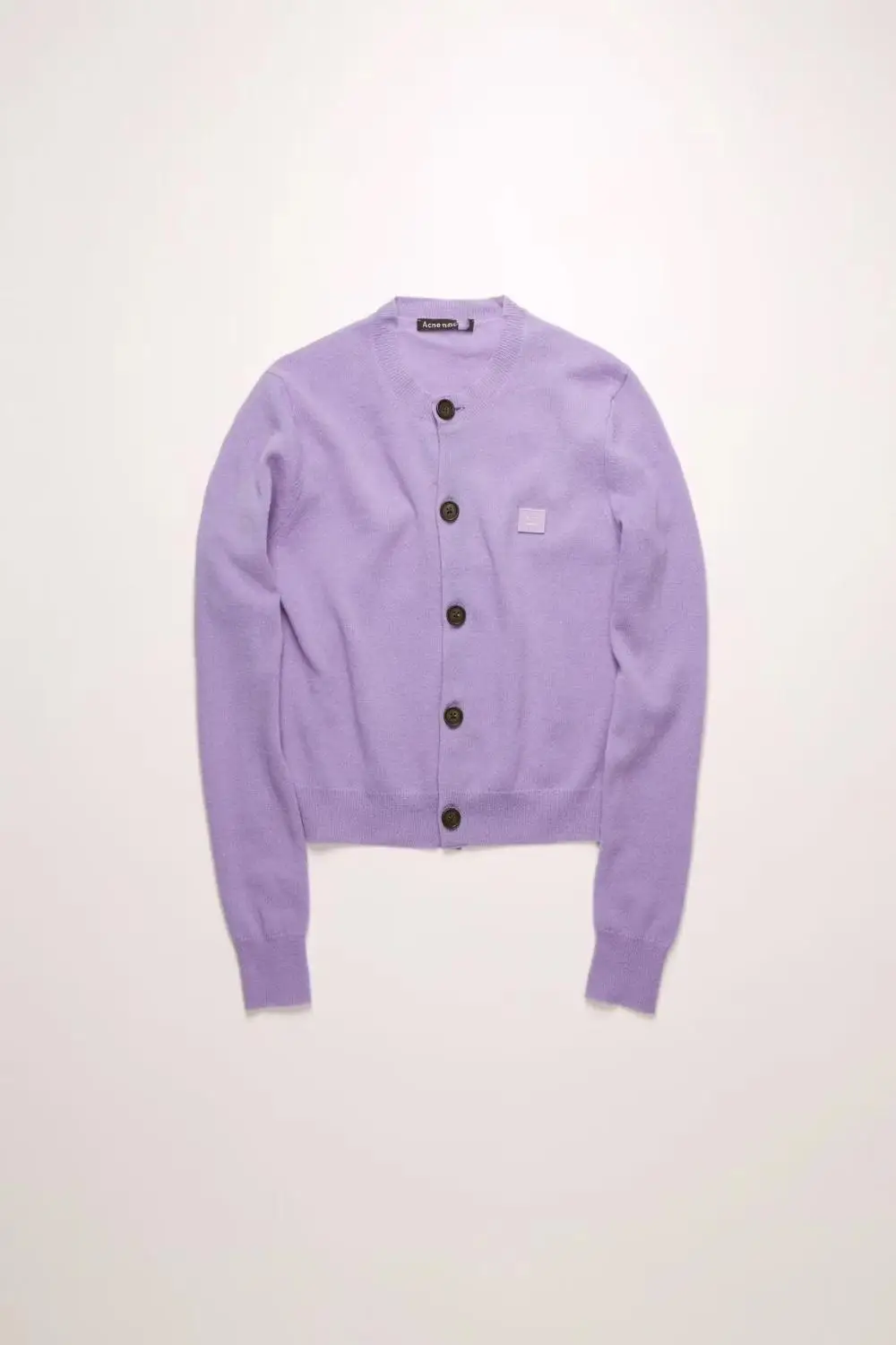 New 2020 Spring AC  studios Smiling face 100% Wool Sweater Smiley Cube Square Crew O-Neck Cardigan A3