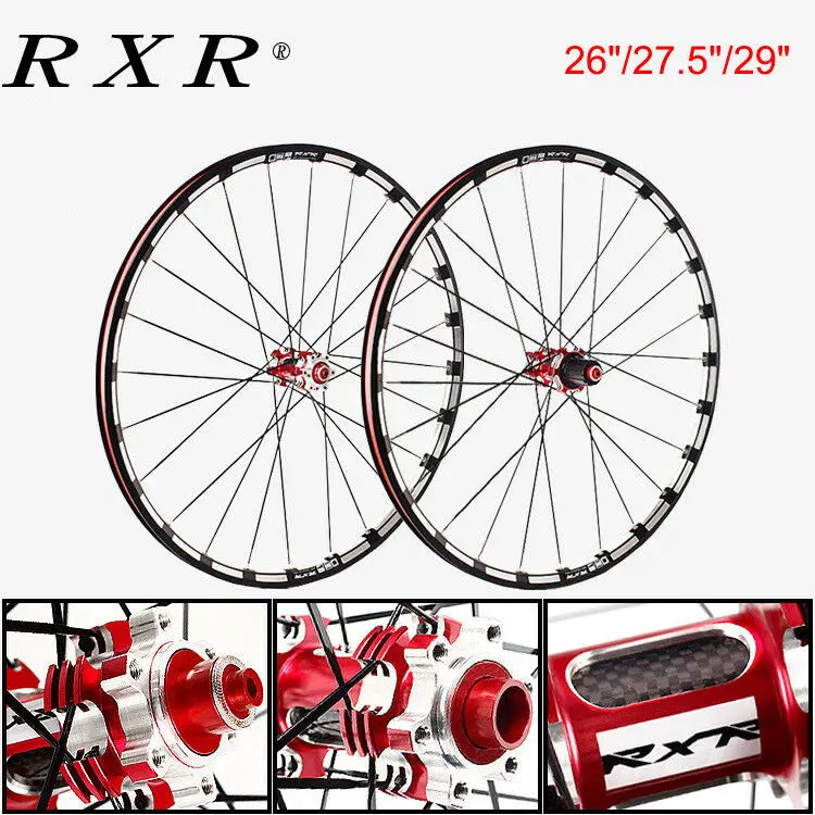 RXR 26/27. 5/2" колесная карбоновая ступица MTB дисковый тормоз 5 подшипников комплекты колес для велосипеда горный велосипед 7-11Speed через ось/QR MTB колеса