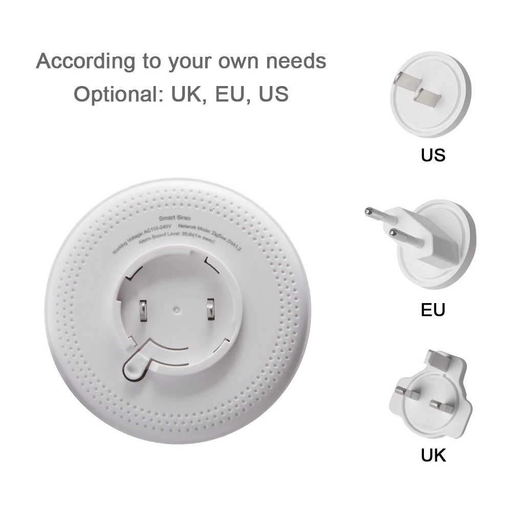 Совместим с Home Assistant Conbee 2 KAKU SmartThings 95 дБ фонарик фотовспышка сирена|Сирена| |