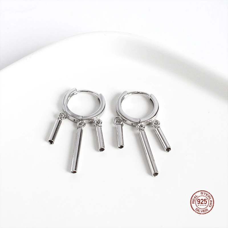 

LKO Настоящее серебро 925 пробы, классические серьги в стиле ретро, ювелирные изделия в стиле панк, аксессуары для женщин, шпильки для ушей, под...