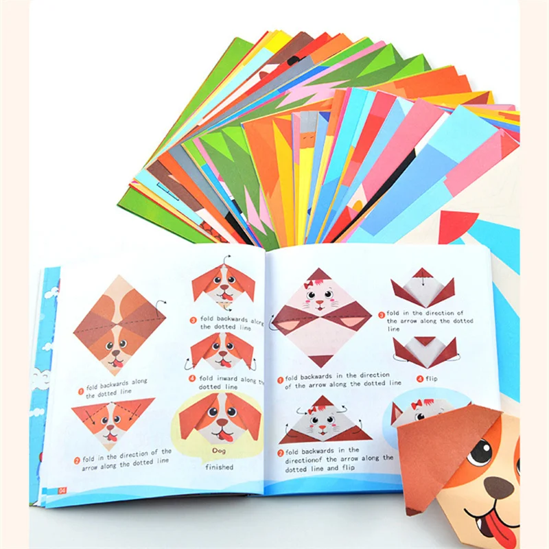 HOT Sale Montessori Toys DIY Kids Craft Toy 3D Cartoon Origami Paper Handcraft Paper Art Learning Educational Toys for Children images - 5