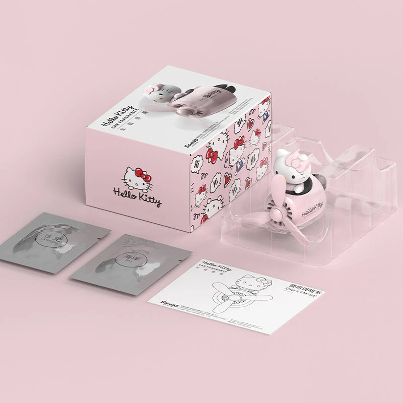 Car Air Freshener Auto Accessories Interior Perfume Kitty On A/c Conditioning Outlet Diffuser Anime Genuine | Автомобили и