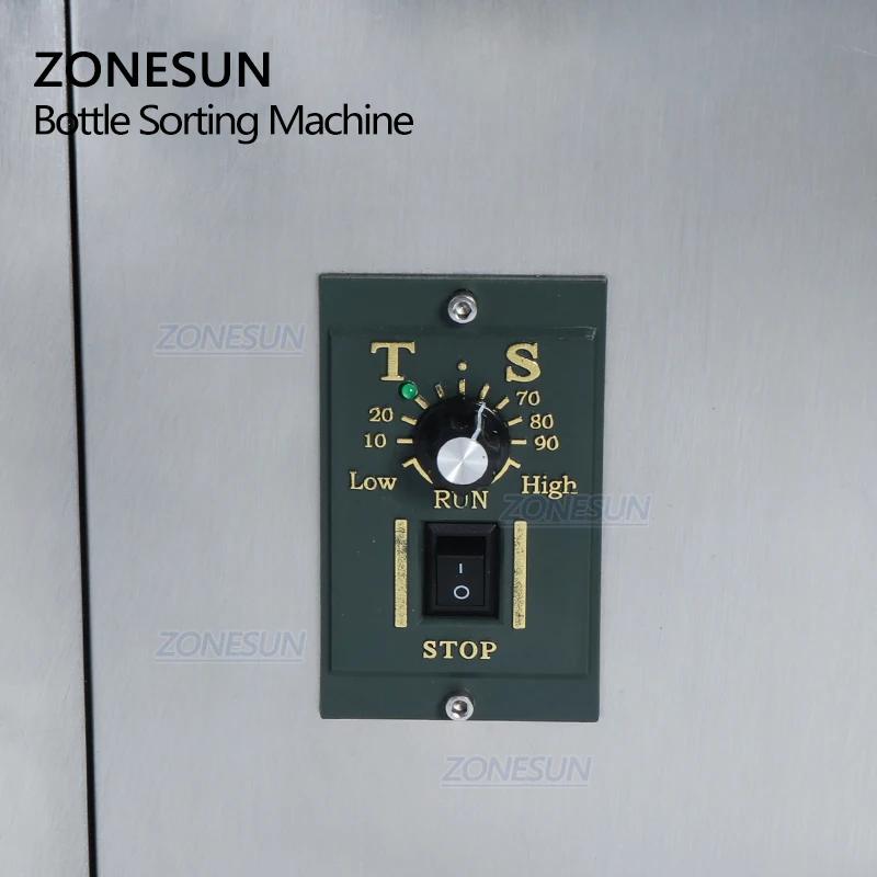 

ZONESUN ZS-SP600Z Desktop Automatic Round Plastic Bottle Jar Collecting Packaging Sorting Turntable Machine for Production Line