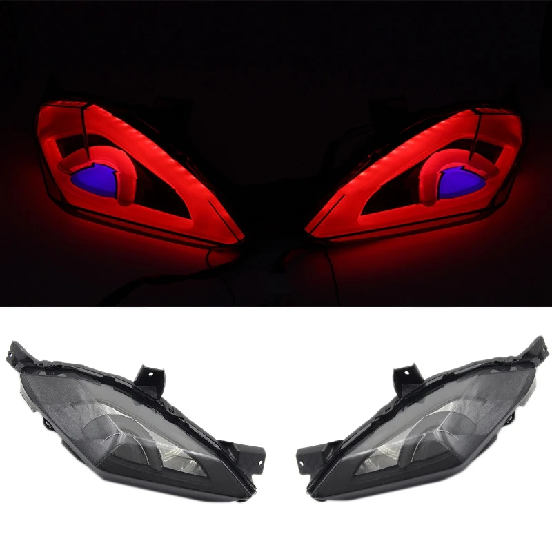 

Motorcycle Rear Brake Light Tail Lights Rear Stop Lamp for YAMAHA XMAX X-MAX 125 250 300 400 2017-2019 Smoke Lens