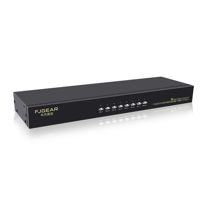 Коммутатор VGA 8-in-1-out KVM переключатель 8-in-out 8-Порты и разъёмы USB блок главного