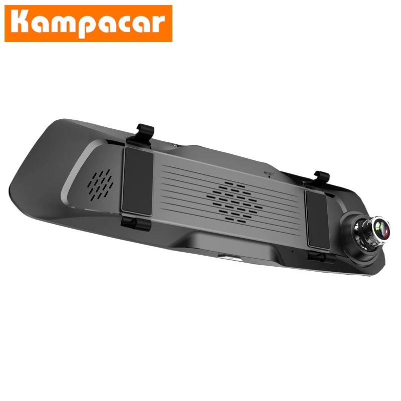 Kampacar " сенсорное зеркало DVR Dash камера s видео рекордер двойной объектив авто видеорегистраторы с двумя камерами HD 1080P два автомобиля регистратор Cam