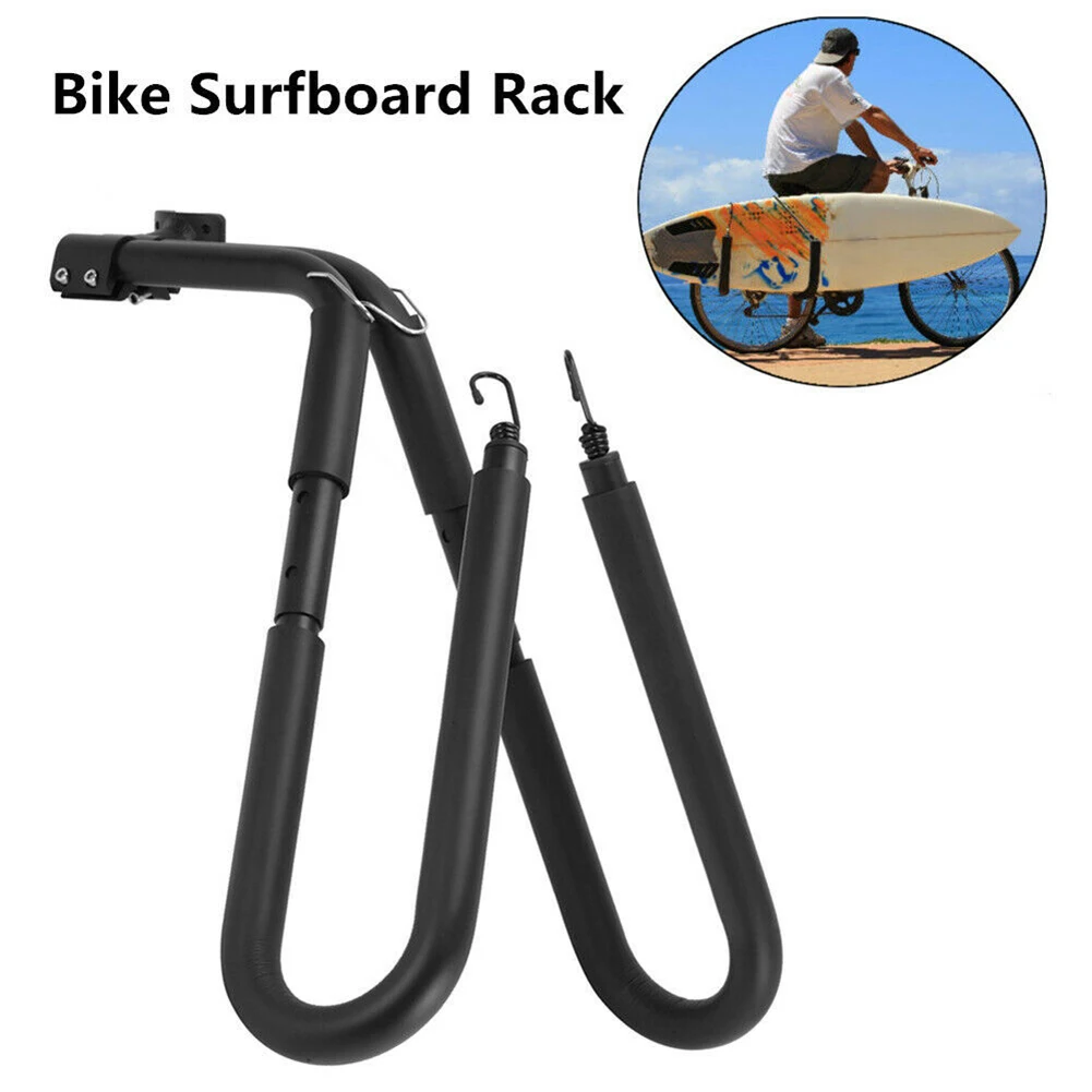 

Portable Surfboard Wakeboard Bike Rack Bicycle Surfing Carrier Mount Practical Surfboard Bike-Side Holder Riding Accessories