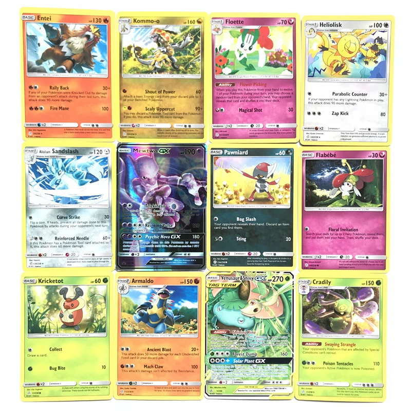 Juguetes de Cartas coleccionables de Pokemon, caja de refuerzo de tarjetas coleccionables de Pok&eacute;mon, GX EX, evoluciones de Fates ocultos, Escudo de espada, juguete de regalo, 324 Uds.-3