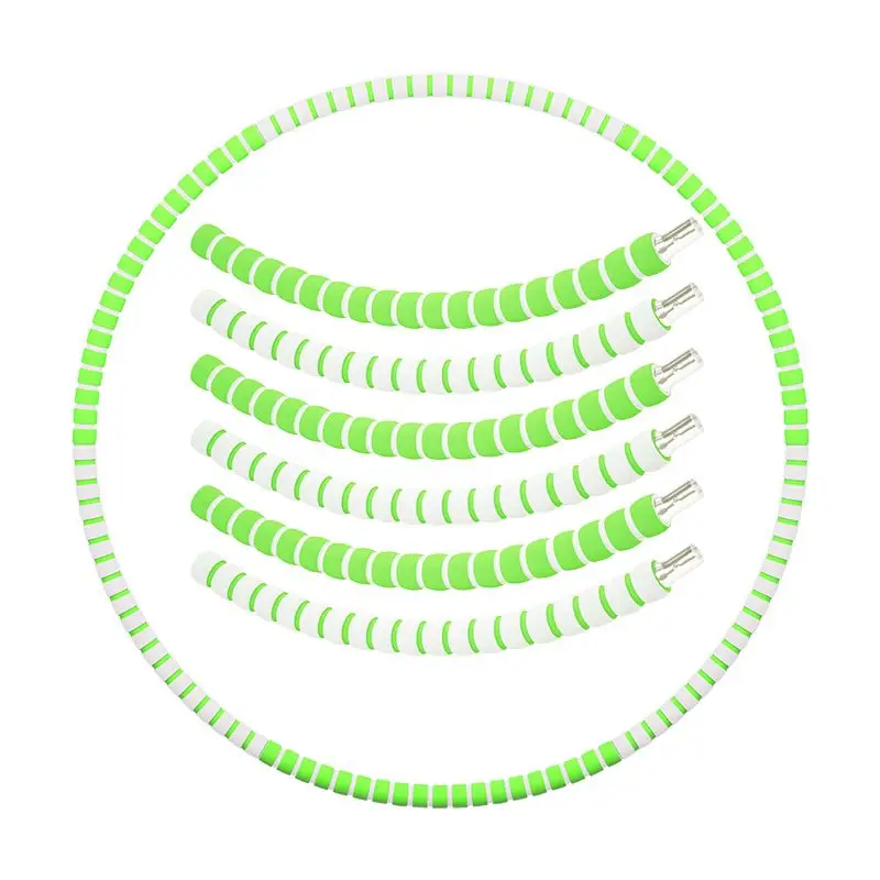 

6 Section Detachable Hoola Hoop Stainless Steel Weighted Sport Hoop Slimming Hoop