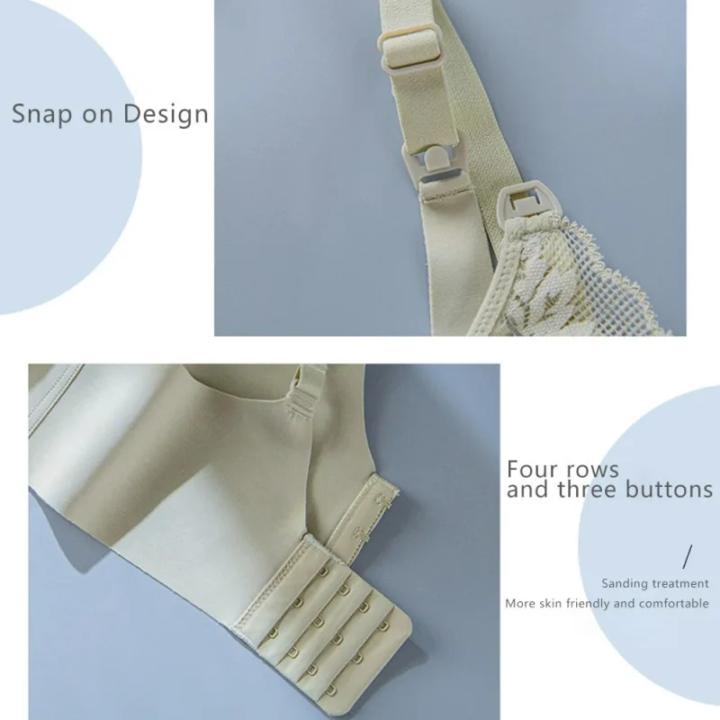 

Seamless Bra Ladies Breast-feeding Underwear Women Lingerie Wirefree Lace Bra Sexy Backless Bralette