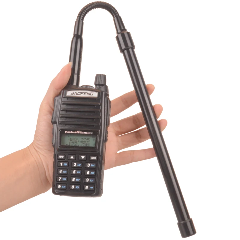 Двухдиапазонная двухсторонняя радиоантенна VHF/UHF 2 15/дБ SMA-Female в виде гусиной