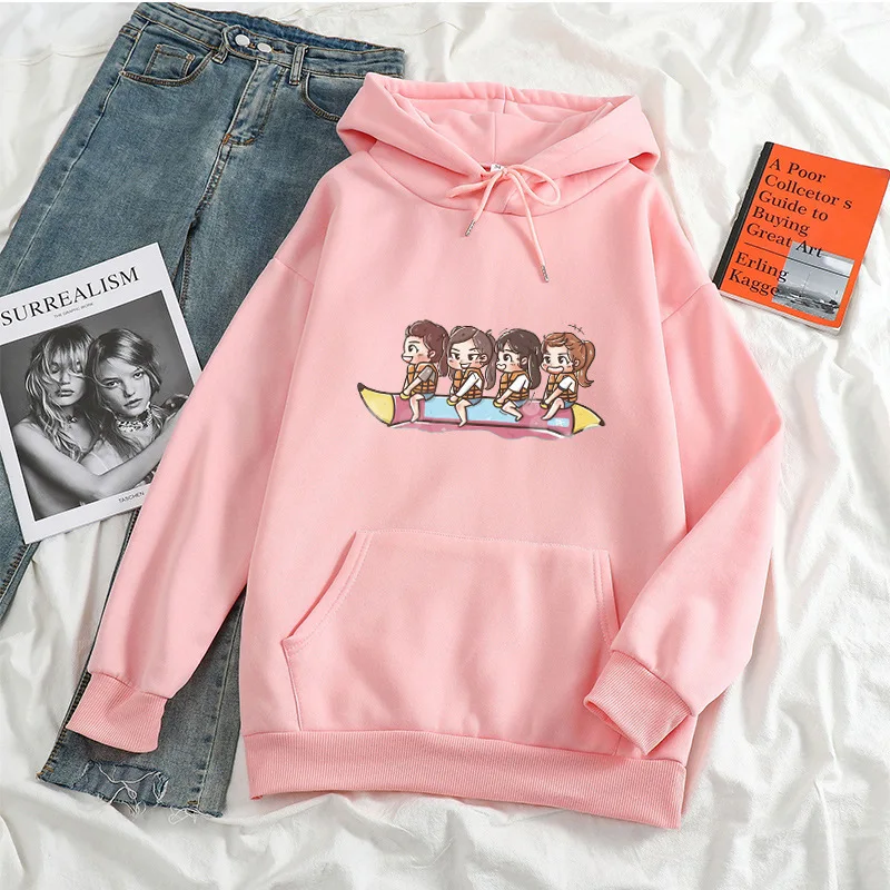 

Women's autumn/winter new style anime printed long-sleeved Korean loose casual sweatshirt all-match personality hoodie women