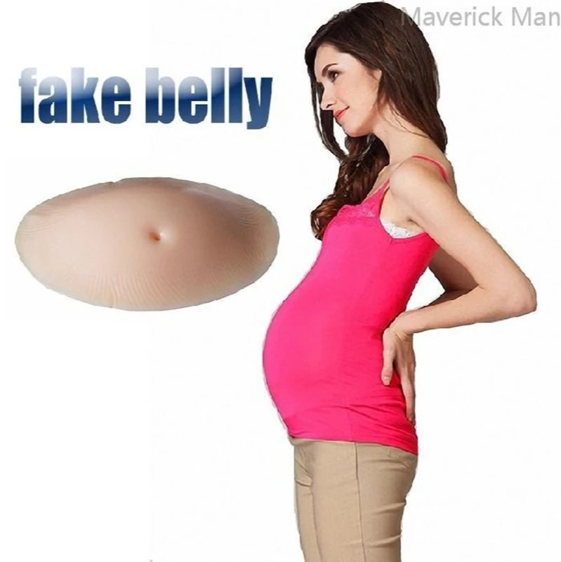 New Generation Silicone Fake Belly Fake Belly Lifelike Fake Pregnant Actress Performance Photo Props Baby Belly Pregnant Belly
