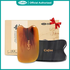 Cofoe Gua sha доска соскабливающая пластина массажный инструмент Guasha SPA OX рожок Китайский традиционный массажер для тела скребок для иглоукалывания 2019