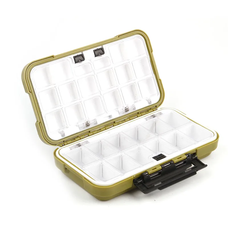 24 отсеков двухслойная новая пластиковая коробка для рыболовных снастей