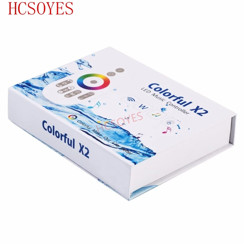 Цветной музыкальный контроллер X1 X2 DC5V 12V 24V WS2812 WS2811 WS2813 6803 1903 IC цифровой адресуемый