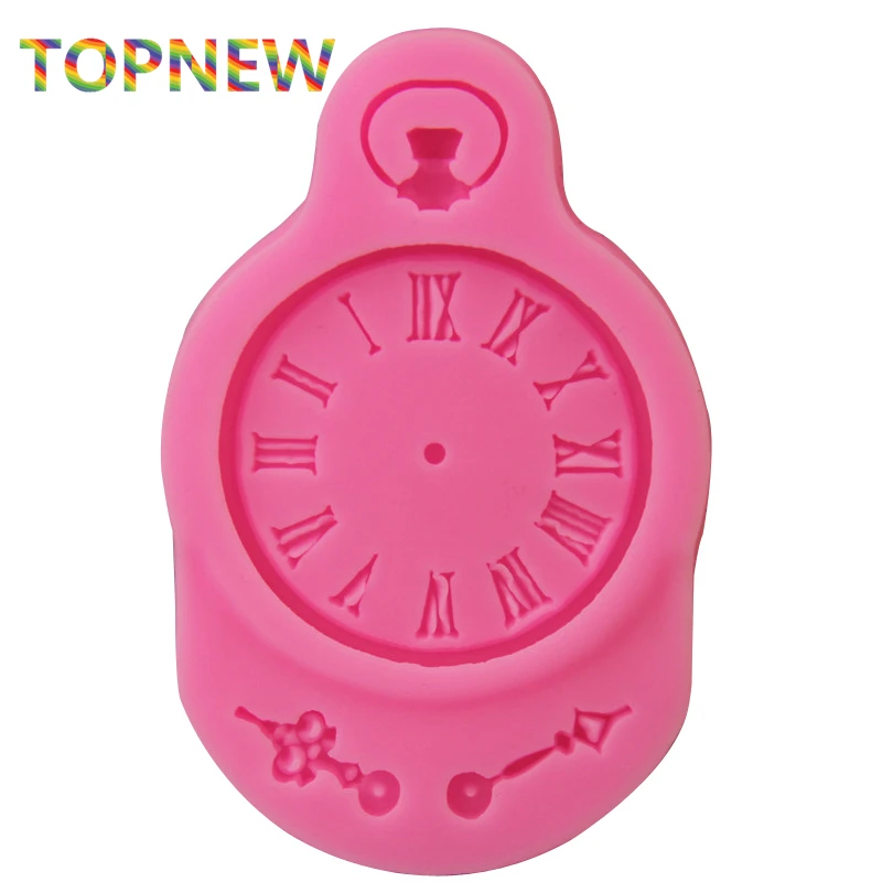 Часы в стиле стимпанк карманные часы силиконовая форма помадка торт украшение