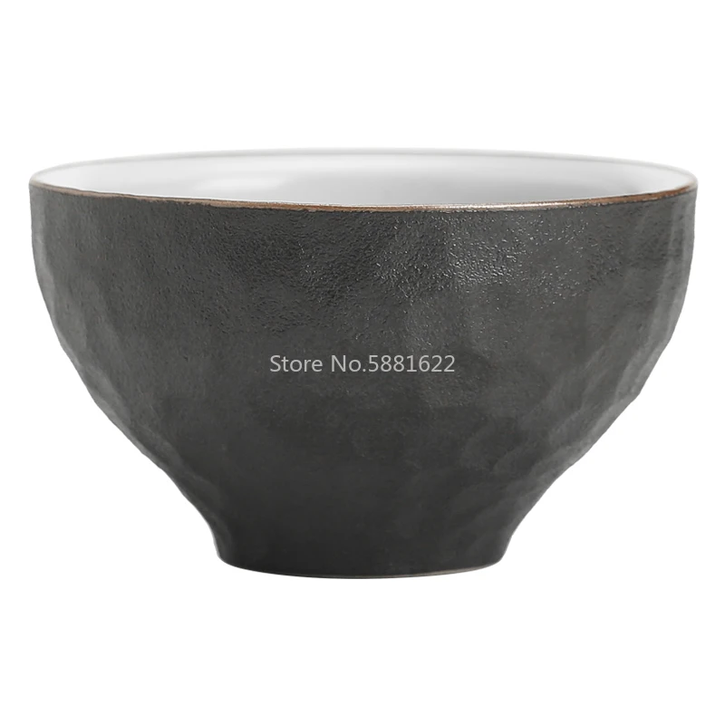 Черная Керамическая чайная чашка для Puer чайные чашки фарфоровая китайская
