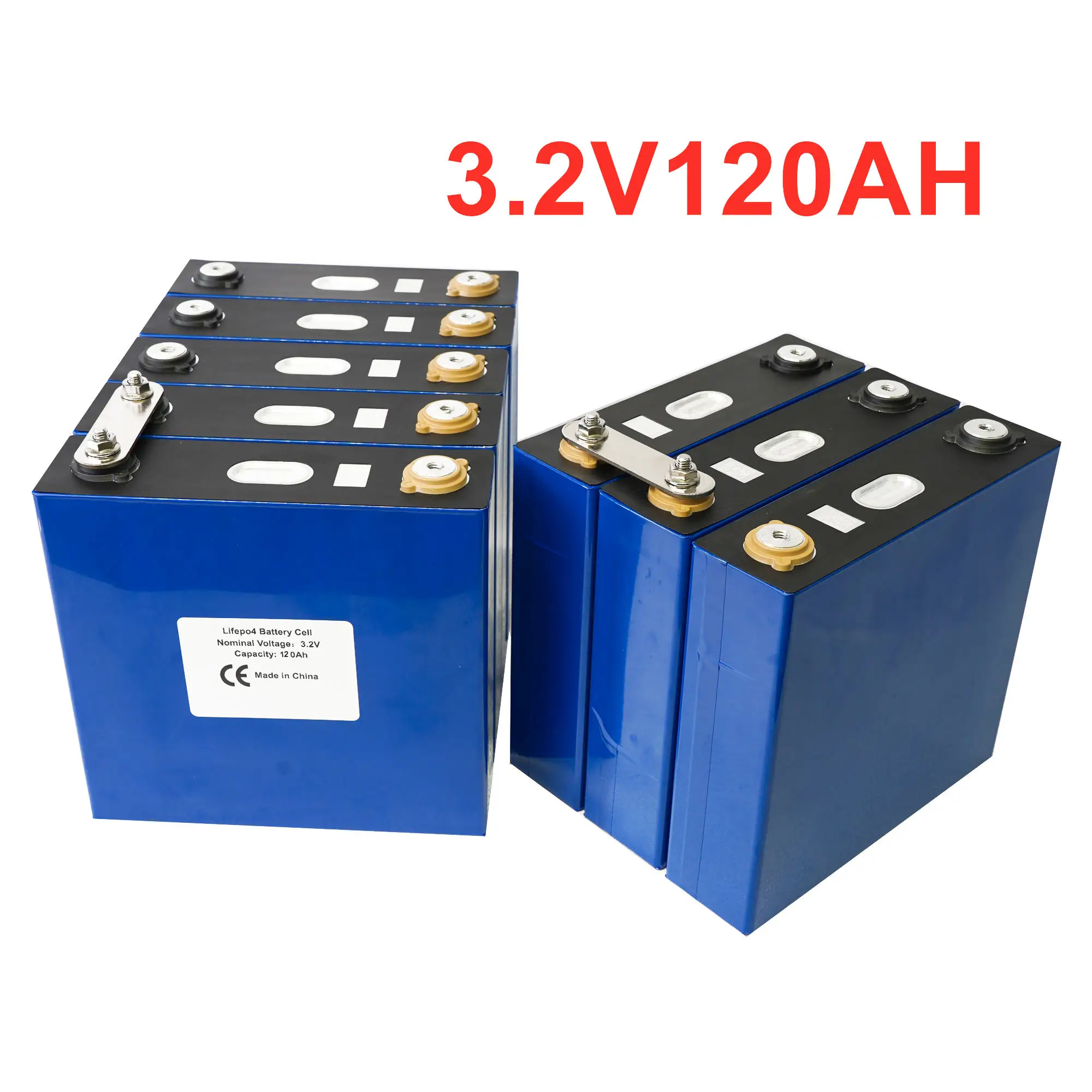 Класс Новый 16 шт. 3 2 V 120AH 176Ah QR литий железо фосфатных аккумуляторов и Lifepo4 Батарея