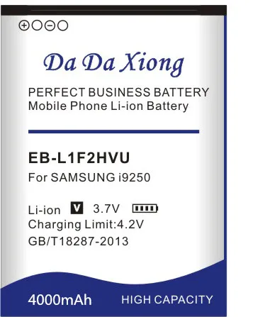 High Quality 4000mAh EB-L1F2HVU Battery for Samsung Galaxy Nexus Prime GT-I9250 I9250 I515 Phone Bateria | Мобильные телефоны и