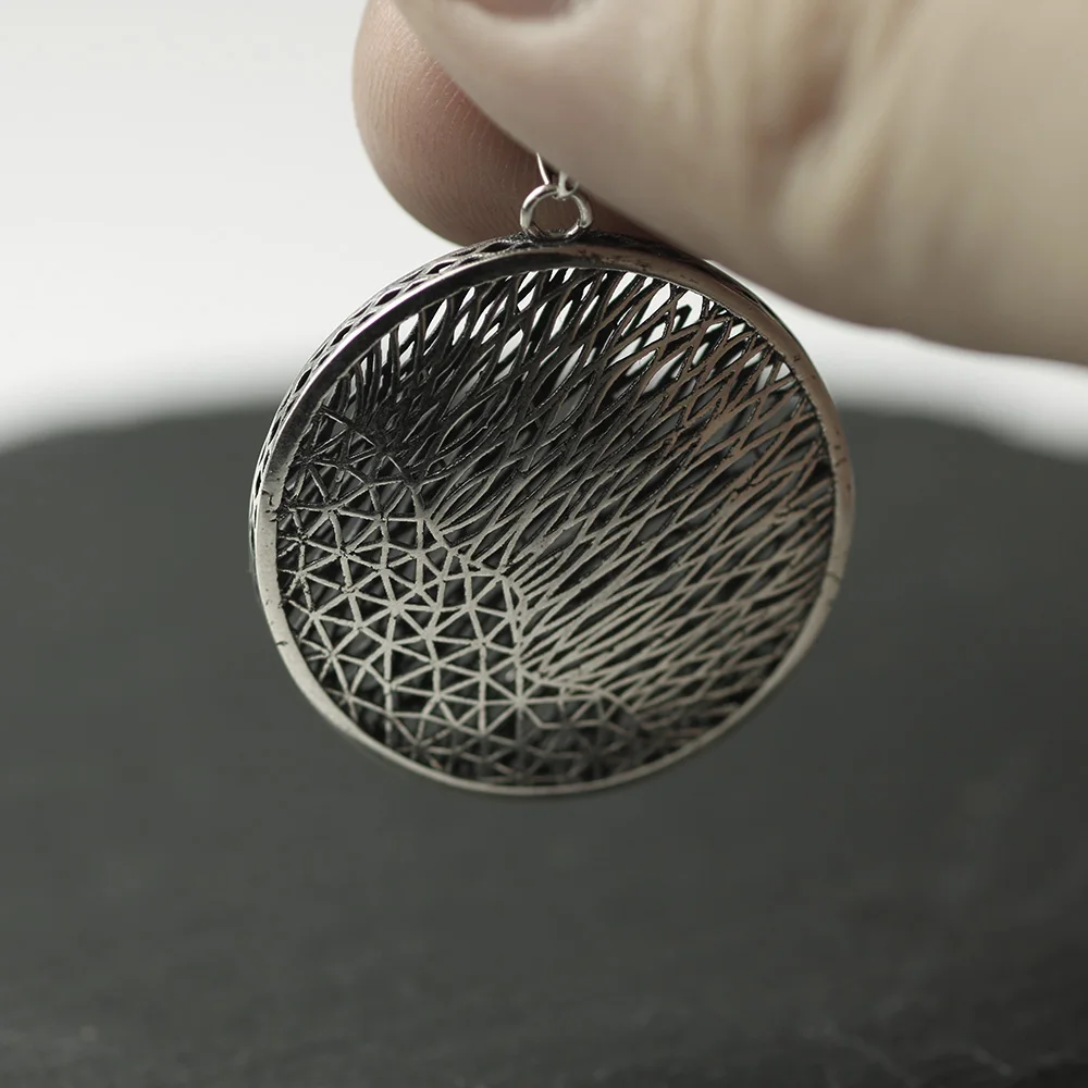 Ожерелья и кулоны Настоящее серебро 925 пробы подвески для женщин полый дизайн