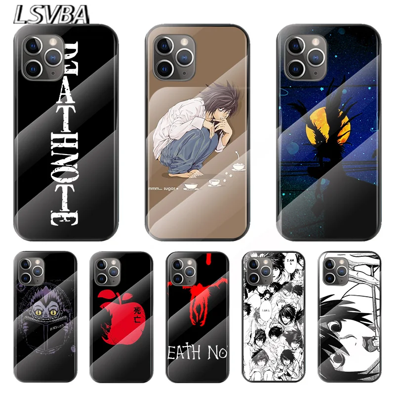 

Anime Manga Death Note Ryuk For Apple iPhone 12 11 8 7 6 6S XS XR SE X 2020 Pro Max Mini Plus Tempered Glass Cover Phone Case