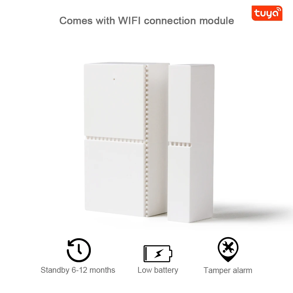 Беспроводной датчик двери окон Tuya WIFI для приложение управления сигнализацией