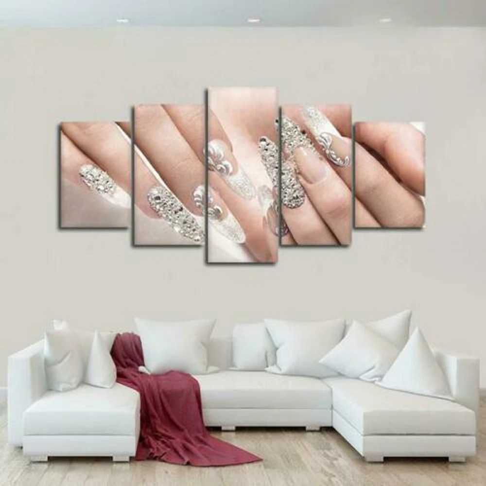 5 шт. постеры на холсте для макияжа без рамки | Дом и сад