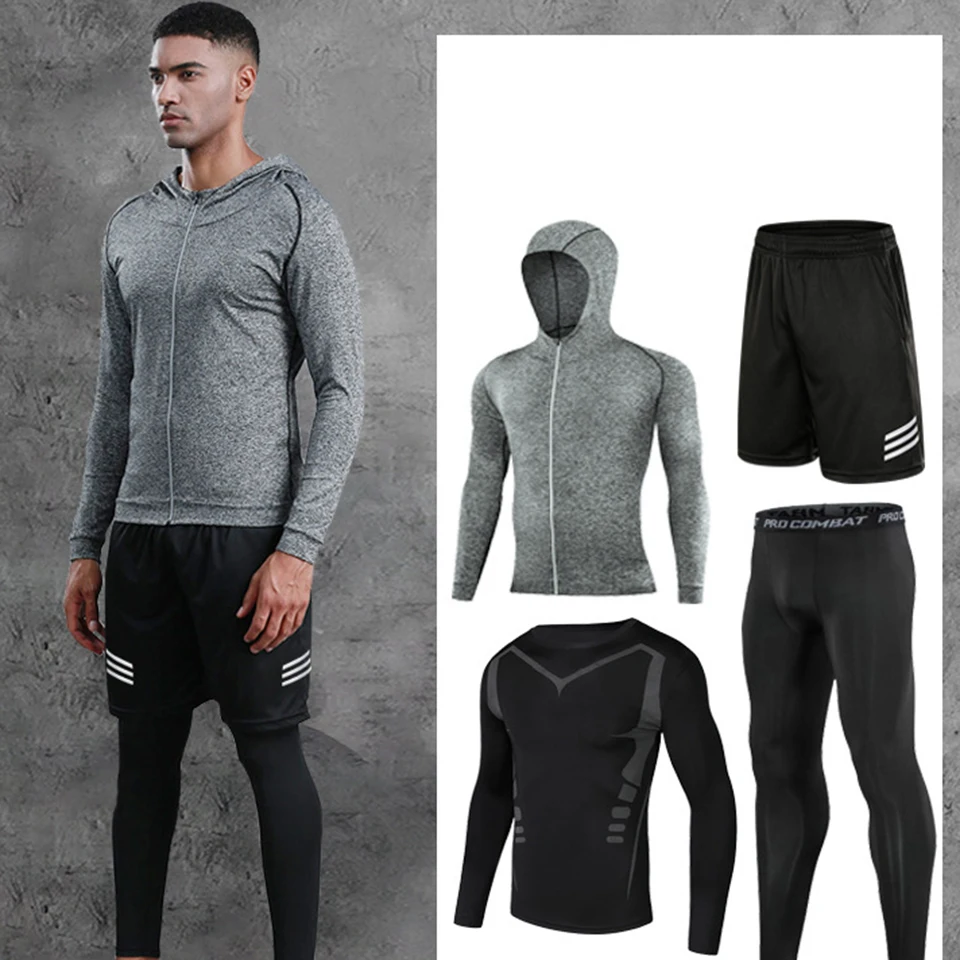 

MMA Rashguard Male Mma T-shirt+ Pant Sets Men Compression Suits BJJ Muay Thai MMA Shorts Kickboxing Tracksuit Gym Sport Clothing