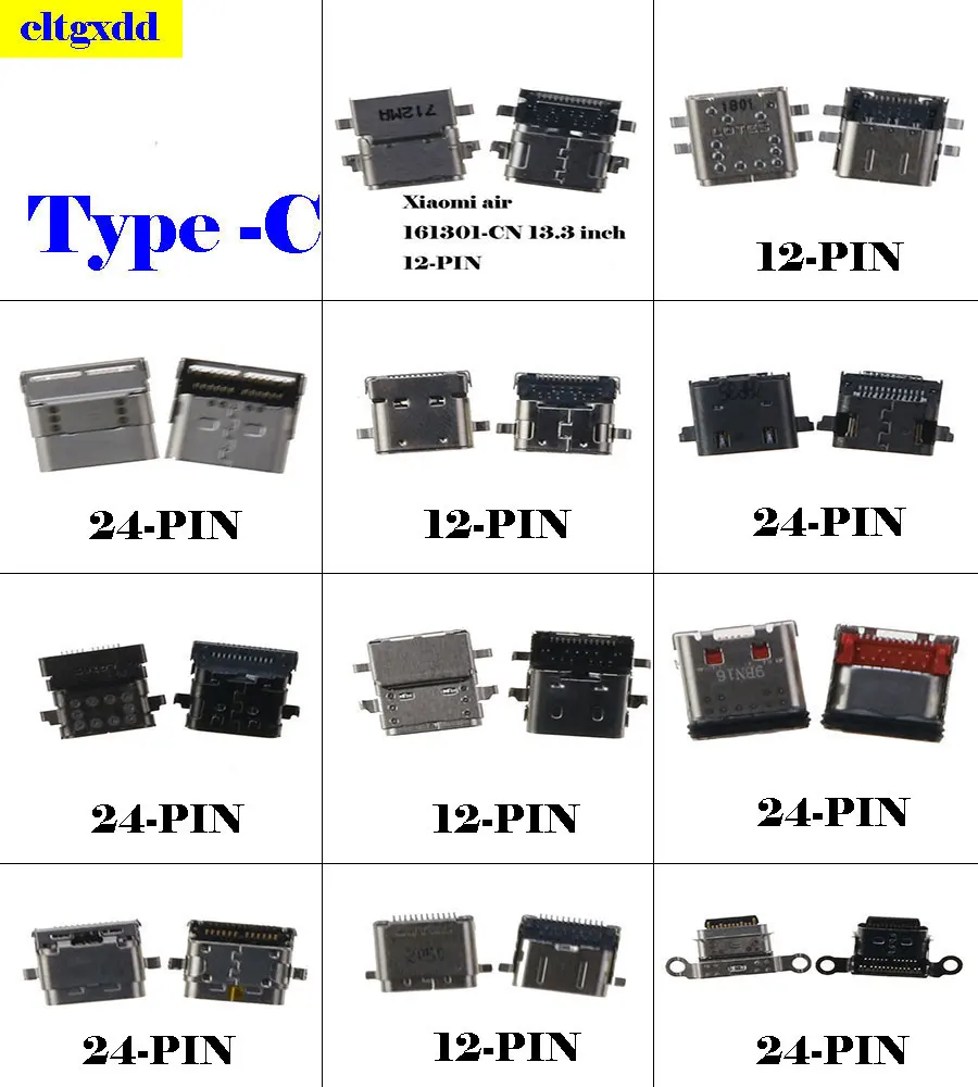 

2PCS Type-C connector phone tail plug USB data charging interface power connector