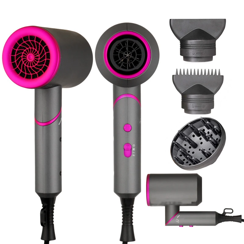 

Professional Hair Dryer Negative Ion Blow Dryer Strong Wind Salon Smooth Hair Dryer Hot and Cold Wind Air Brush Hair Dryer