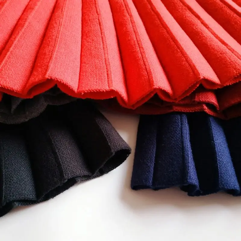 Одежда для маленьких детей Школьная трикотажная юбка девочек Приталенные