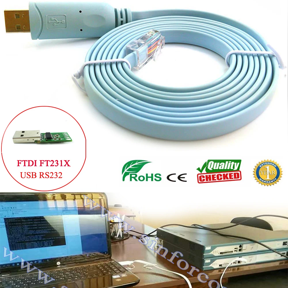 Win10 8 Mac Android FTDI USB RS232 на rj45 экранированный консольный кабель для маршрутизаторов