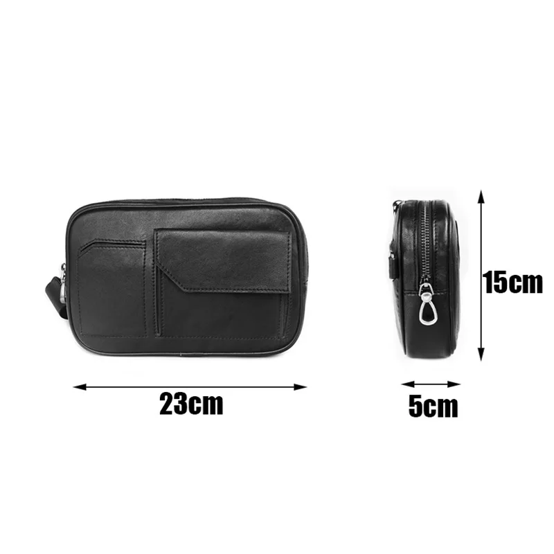 

AETOO Leather stiletto bag, men's casual shoulder bag, trendy head layer sheepskin chest bag, outdoor large-capacity handbag.