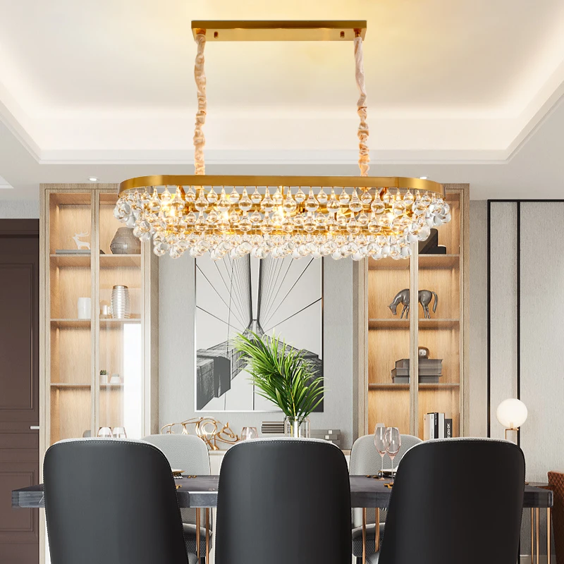 Современная хрустальная осветительная люстра в виде подсвечника роскошные