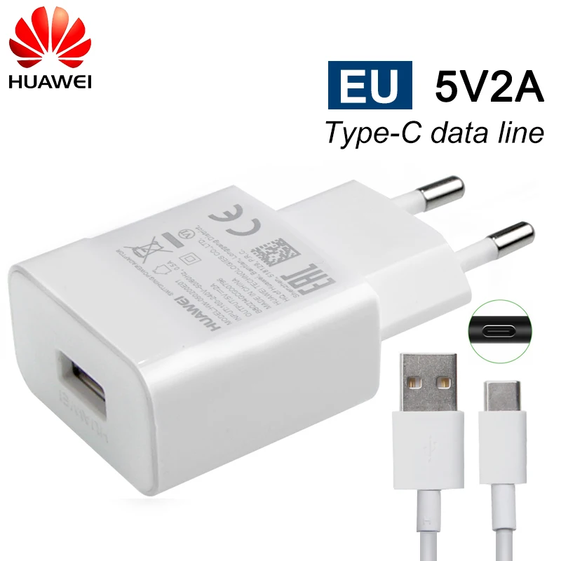Оригинальное зарядное устройство huawei 5 В/2 А, быстрая зарядка 9 В/2 а для huawei P8 P9 Plus Lite Honor 8 9 Mate10 Nova 2 2i 3 3i, оригинальная зарядка - Тип штекера: 5V2A Add Type-C