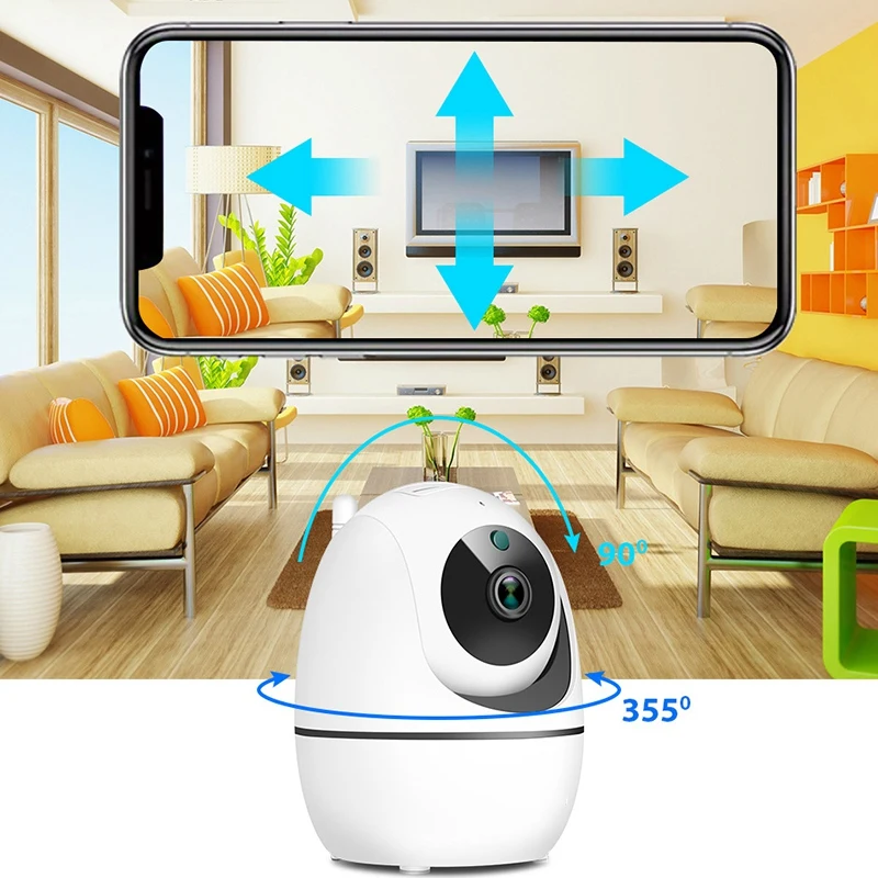 

IP Camera Tuya WiFi Home 360 Night Vision Indoor Mini Baby Monitor