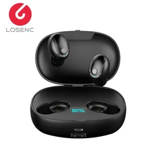 TWS V5.0 T5S Bluetooth наушники 3D стерео беспроводные наушники с микрофоном 2200 мАч Внешний аккумулятор гарнитура с микрофоном Спорт