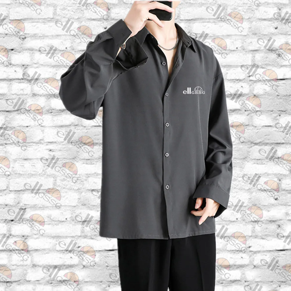 

2021 hot sale men's spring and summer casual shirt long short sleeve breathable top fashion brand men's Asian size S-4XL