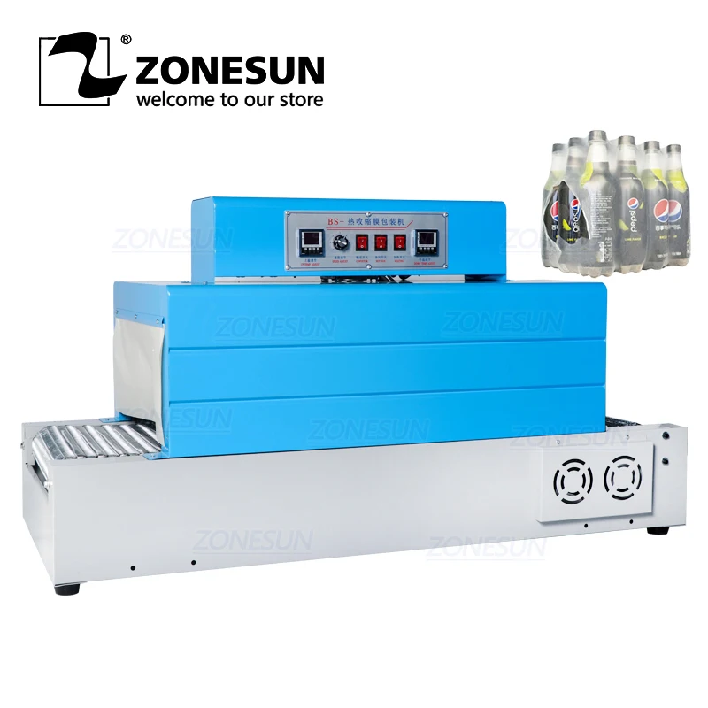 

Автоматическая термоусадочная машина ZONESUN, упаковочная машина для термоусадочной пленки, посуда, машина для термоусадочной пленки