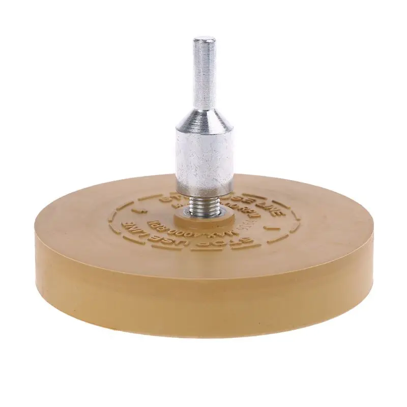 

Rubber eraser wheel pad with drill adapter 88mm Polishing Wheel 1/4" Decal Remover For Car Decals Vinyl Stickers Quick Removal