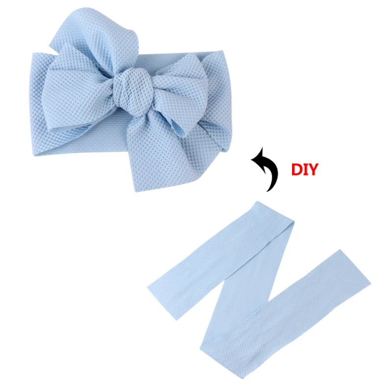 Новинка 2020 милая эластичная однотонная повязка на голову для маленьких девочек