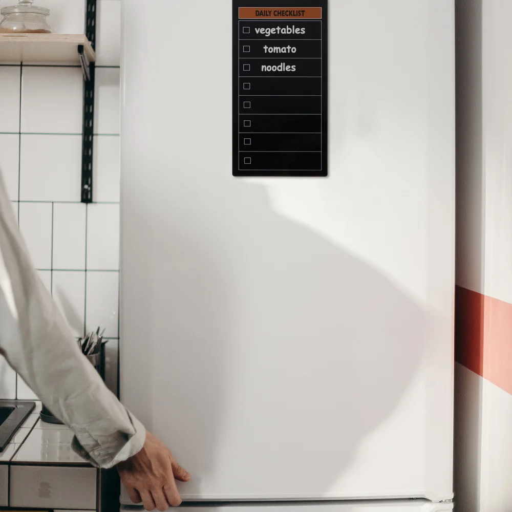 

Magnetic Refrigerator Chalkboard Magnetic Plan Board Erasable Daily Planner