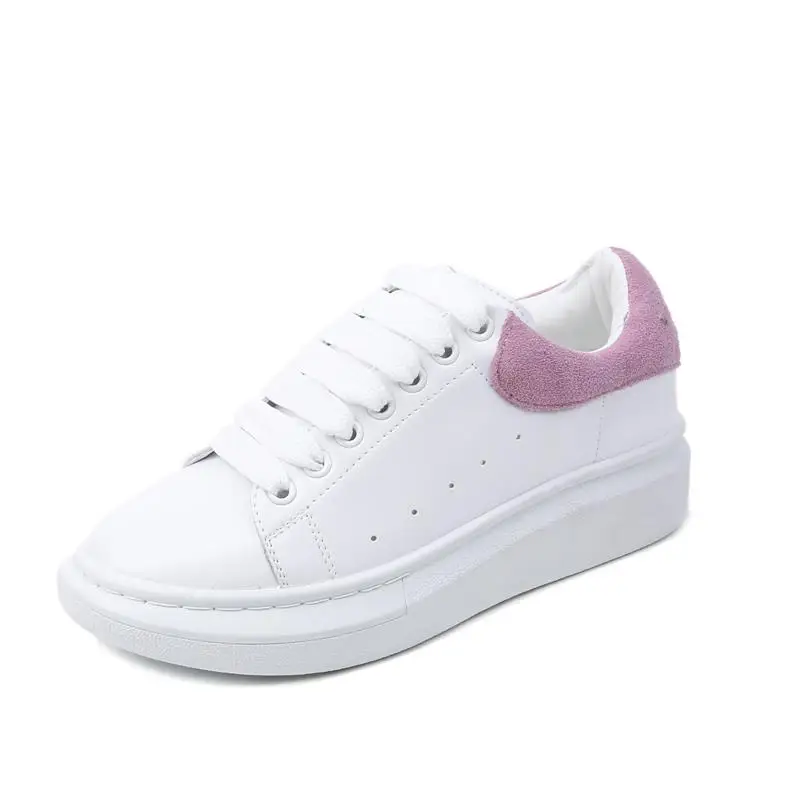 

Hjwsfdcai Women Fashing White Shoes Platform Ladies New Spring Casual Shoes Mixed Colors Personality Mujer Sneakers Tide Shoes