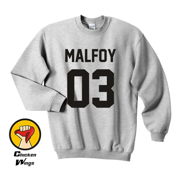 DRACO MALFOY 03 модная хипстерская толстовка с круглым вырезом унисекс много цветов XS -