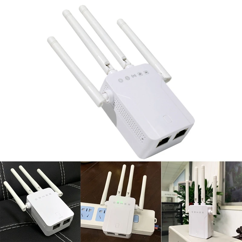 

Wifi Extender Through the Wall 3000 Square Feet Coverage 300Mbps Booster with Ethernet Port for the House