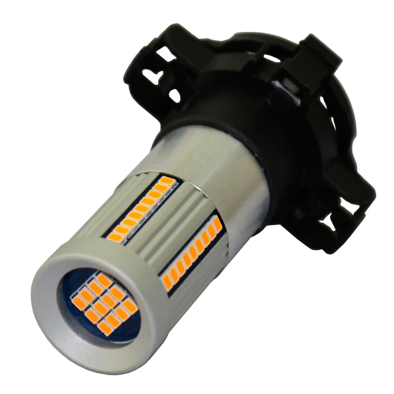 2 шт Canbus Нет Hyper Flash Янтарный Желтый PH24WY PY24W светодиодный лампы